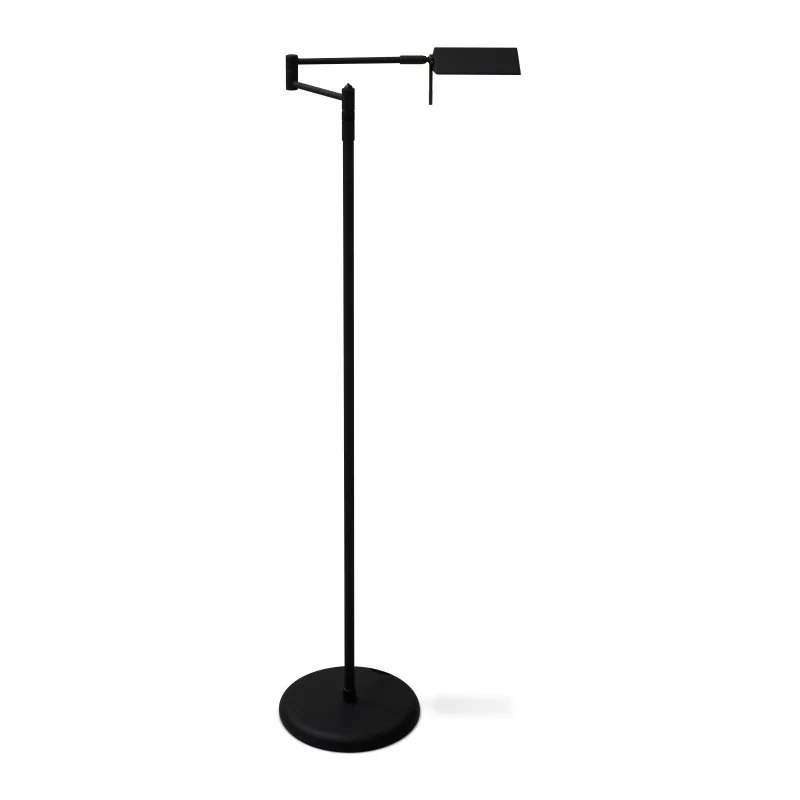 black metal reading lamp with variable LED lighting. Adjustable in… - Moinat - Standing lamps