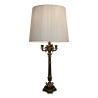 Grand flambeau Second Empire patiné noir et or, monté en … - Moinat - Lampadaires (au sol)
