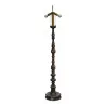 polychrome turned wooden floor lamp. - Moinat - Standing lamps