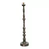 polychrome turned wooden floor lamp. - Moinat - Standing lamps