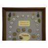 Decorative panel of a set of old key rings and … - Moinat - Painting - Miscellaneous