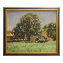 Tableau paysage de Philippe ZYSSET (1889-1974).