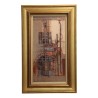 Tableau vertical huile sur toile représentant une façade … - Moinat - Tableaux - Paysage