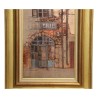 Tableau vertical huile sur toile représentant une façade … - Moinat - Tableaux - Paysage