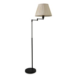 Lampadaire en métal gris foncé ajustable en hauteur et …