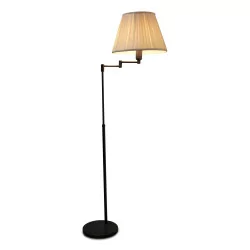 floor lamp in dark gray metal adjustable in height and …