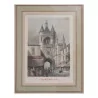 Painting “View of the big bell”. - Moinat - Prints, Reproductions