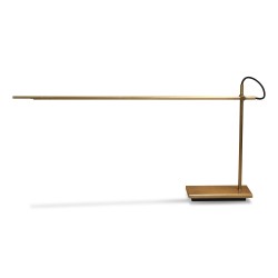 Lampe aus patiniertem Messing.