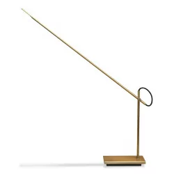 lamp in patinated brass.