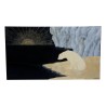 Panneau mural en laque noire représentant un ours polaire sur la … - Moinat - Tableaux - Divers