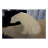 Panneau mural en laque noire représentant un ours polaire sur la … - Moinat - Tableaux - Divers