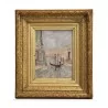 Table oil on canvas study of Venice. Abel Olivia … - Moinat - Painting - Landscape