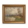 Oil painting on canvas representing a stormy weather signed in … - Moinat - Painting - Landscape