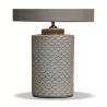 Zylindrische Tischlampe aus Keramik mit Mustern … - Moinat - ShadeFlair