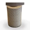 Cylindrical ceramic table lamp with patterns … - Moinat - ShadeFlair