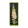 Tablett in grünem Lack mit digitalen Dekorationen mit großen Blumen … - Moinat - Dekorationszubehör
