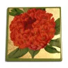 Set of coasters in green lacquer with floral decorations on … - Moinat - Decorating accessories
