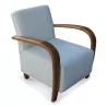 Кресло ANONIMUS, обтянутое тканью букле белого цвета. Высота сиденья 45 … - Moinat - Кресла