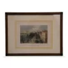 Engraving “View from the Bastions, Vienna”. - Moinat - Prints, Reproductions