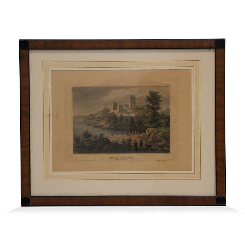 Gravur „SCHLOSS WEIDENECK“. - Moinat - Gravüren Gravur „SCHLOSS WEIDENECK“. - Moinat - Gravüren