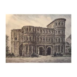 “Porta Nigra” engraving.