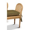 Pair of Louis XVI benches with feathered slabs in - Moinat - Stools, Benches, Pouffes
