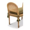 Pair of Louis XVI benches with feathered slabs in - Moinat - Stools, Benches, Pouffes