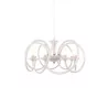 “TOURBILLON” chandelier in opal glass with 8 G9 lights. - Moinat - Chandeliers, Ceiling lamps