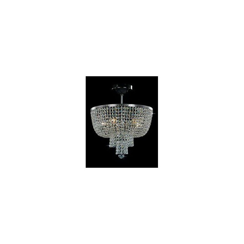 Plafonnier Lustres en Cristal, 5 Lumières G9 Luminaire Lustre