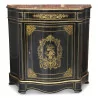 Curved sideboard in ebonized wood and gilded marquetry nets … - Moinat - Buffet, Bars, Sideboards, Dressers, Chests, Enfilades