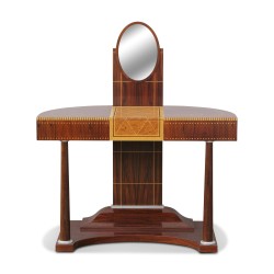1 Coiffeuse Art Déco en plaquage de palissandre et orme modèle …