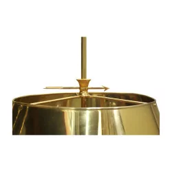 Empire style golden bouillotte lamp with 5 lights.