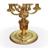 Empire style golden bouillotte lamp with 5 lights. - Moinat - Table lamps