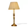 gilt bronze candlestick with pearls mounted as a lamp with a … - Moinat - Table lamps