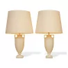 Pair of Directoire style alabaster vase lamps with … - Moinat - ShadeFlair