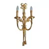Louis XVI hunting horn sconce with knot at the top and … - Moinat - Table lamps