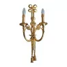 Louis XVI hunting horn wall light with knot at the top and - Moinat - Wall lights, Sconces