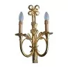 Applique Louis XVI cors de chasse avec noeud en haut et - Moinat - Appliques murales