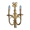 Applique Louis XVI cors de chasse avec noeud en haut et - Moinat - Appliques murales