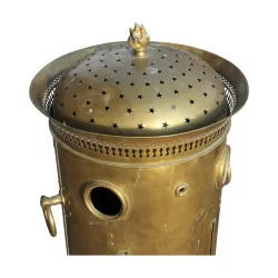 brass brazier. Inscriptions: “CHEVALIER BREVETTE À PARIS …