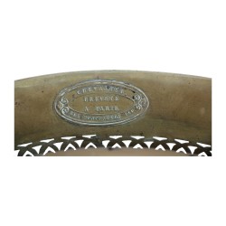 brass brazier. Inscriptions: “CHEVALIER BREVETTE À PARIS …