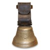 Cloche de vache en bronze avec collier en cuir, décors - Moinat - Accessoires de décoration