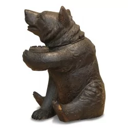 Brienzer Bär aus geschnitztem Holz, Geheimbox. Schweizerisch. Ära …