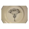 Assiette en porcelaine avec un palmier noir. - Moinat - Porcelaine