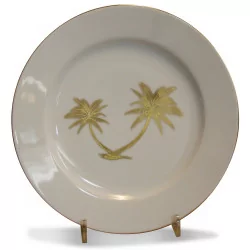 Golden “PALM” plate. Dishwasher safe. …