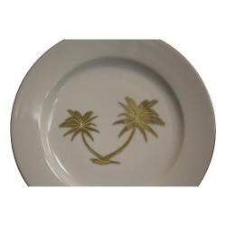 Assiette “PALMIER” doré. Résistant au au lave-vaisselle. …