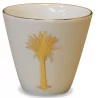 golden “PALM TREE” coffee cup. Dishwasher safe. … - Moinat - Chinaware, Porcelain