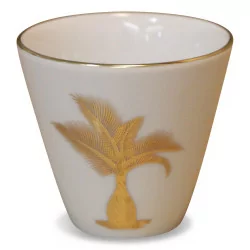 golden “PALM TREE” coffee cup. Dishwasher safe. …