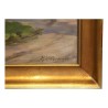Peinture d’un paysage du bord du lac - Moinat - Tableaux - Paysage