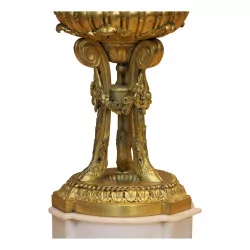 对雕刻镀金青铜路易十六砂锅，饰有……
